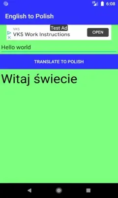 English to Polish Translator android App screenshot 3